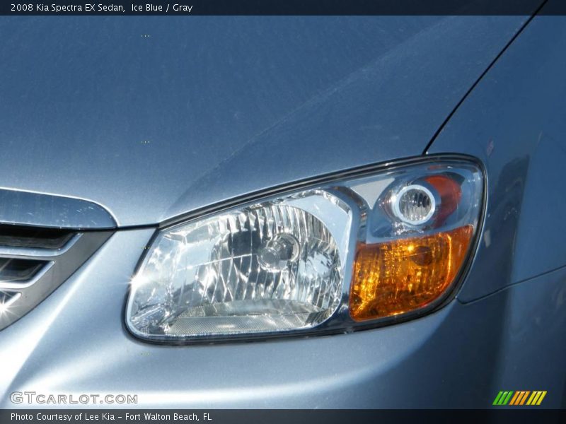 Ice Blue / Gray 2008 Kia Spectra EX Sedan