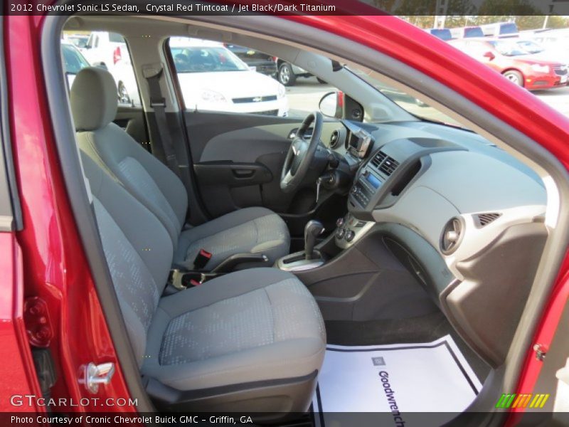 Crystal Red Tintcoat / Jet Black/Dark Titanium 2012 Chevrolet Sonic LS Sedan