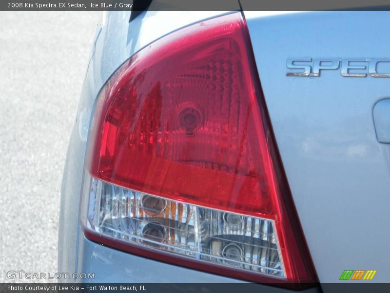 Ice Blue / Gray 2008 Kia Spectra EX Sedan