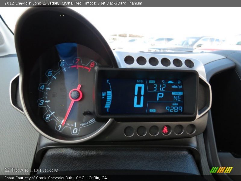 Crystal Red Tintcoat / Jet Black/Dark Titanium 2012 Chevrolet Sonic LS Sedan