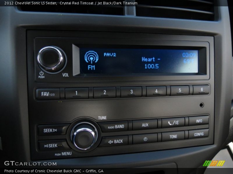 Crystal Red Tintcoat / Jet Black/Dark Titanium 2012 Chevrolet Sonic LS Sedan
