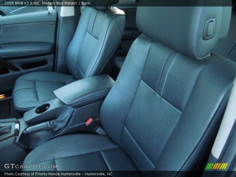 Monaco Blue Metallic / Black 2008 BMW X3 3.0si