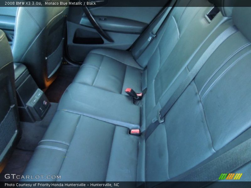 Monaco Blue Metallic / Black 2008 BMW X3 3.0si