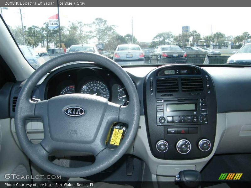 Ice Blue / Gray 2008 Kia Spectra EX Sedan