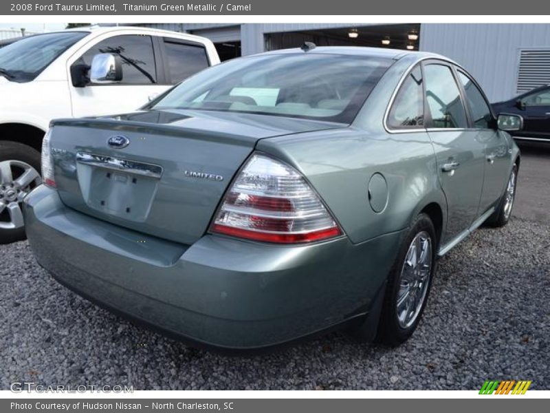 Titanium Green Metallic / Camel 2008 Ford Taurus Limited