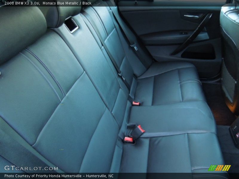 Monaco Blue Metallic / Black 2008 BMW X3 3.0si