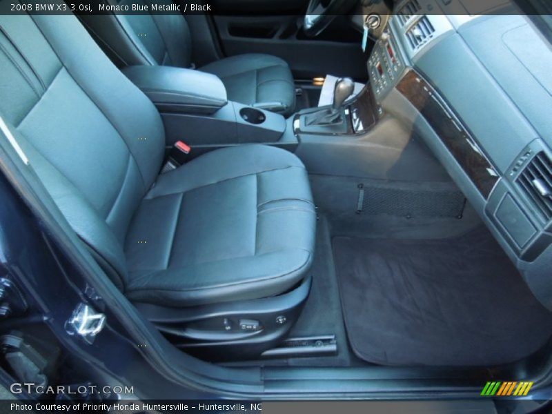 Monaco Blue Metallic / Black 2008 BMW X3 3.0si