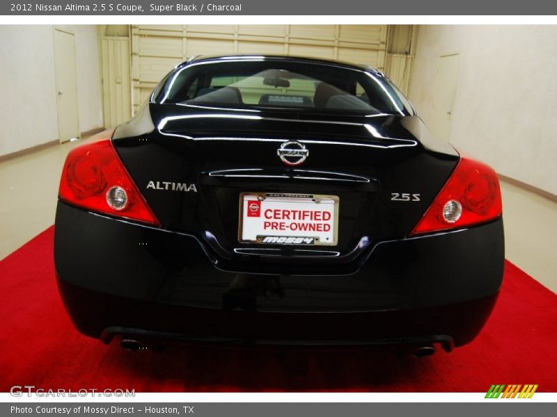 Super Black / Charcoal 2012 Nissan Altima 2.5 S Coupe