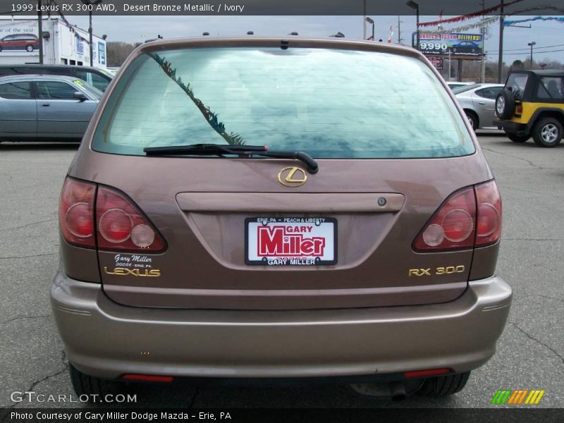 Desert Bronze Metallic / Ivory 1999 Lexus RX 300 AWD