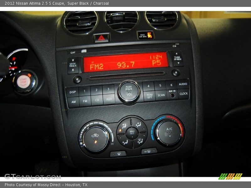 Super Black / Charcoal 2012 Nissan Altima 2.5 S Coupe
