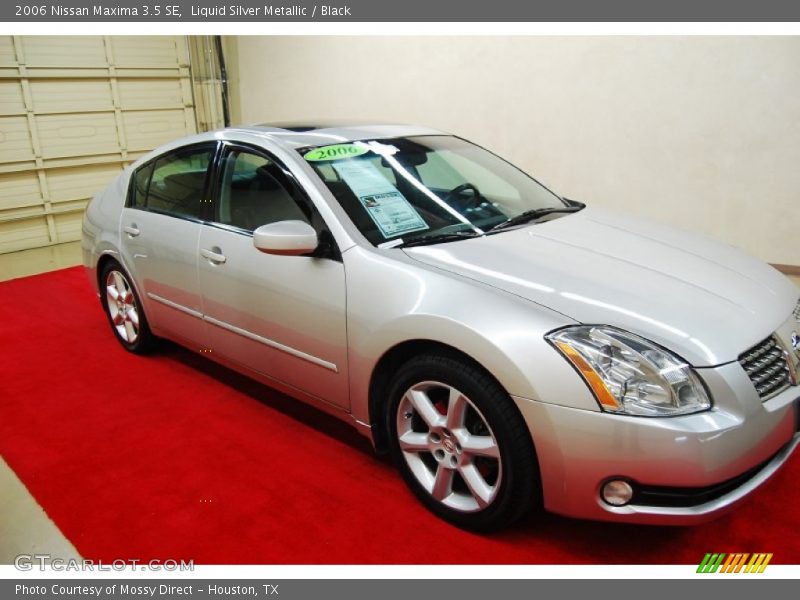 Liquid Silver Metallic / Black 2006 Nissan Maxima 3.5 SE