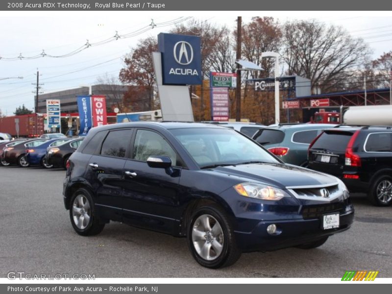 Royal Blue Pearl / Taupe 2008 Acura RDX Technology