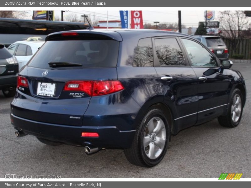 Royal Blue Pearl / Taupe 2008 Acura RDX Technology