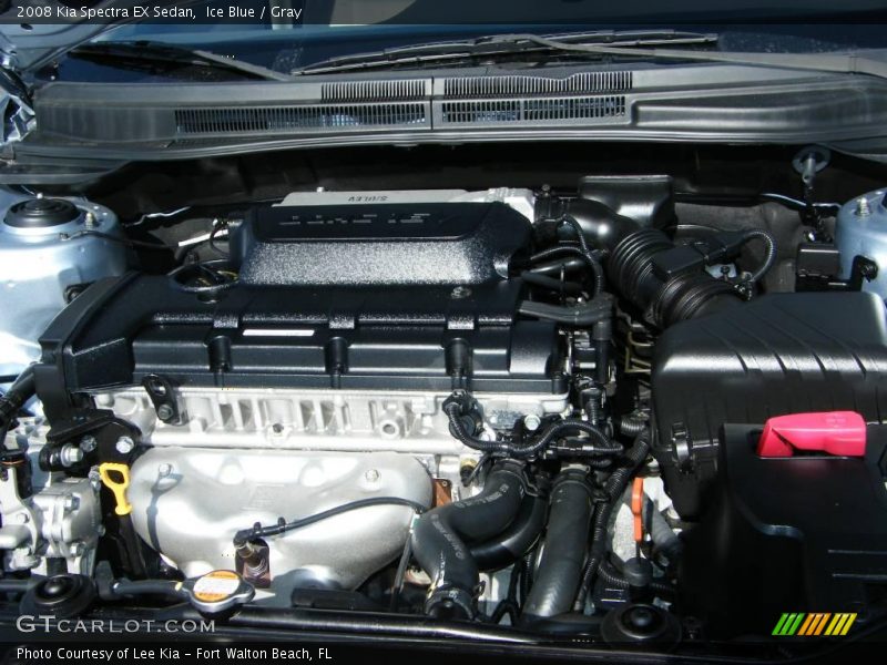 Ice Blue / Gray 2008 Kia Spectra EX Sedan