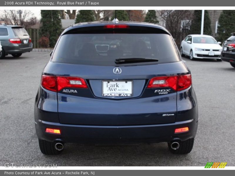 Royal Blue Pearl / Taupe 2008 Acura RDX Technology