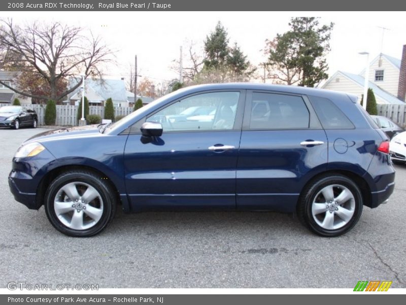 Royal Blue Pearl / Taupe 2008 Acura RDX Technology