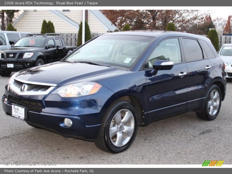 Royal Blue Pearl / Taupe 2008 Acura RDX Technology