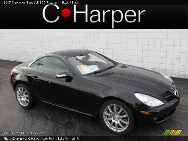 Black / Black 2005 Mercedes-Benz SLK 350 Roadster
