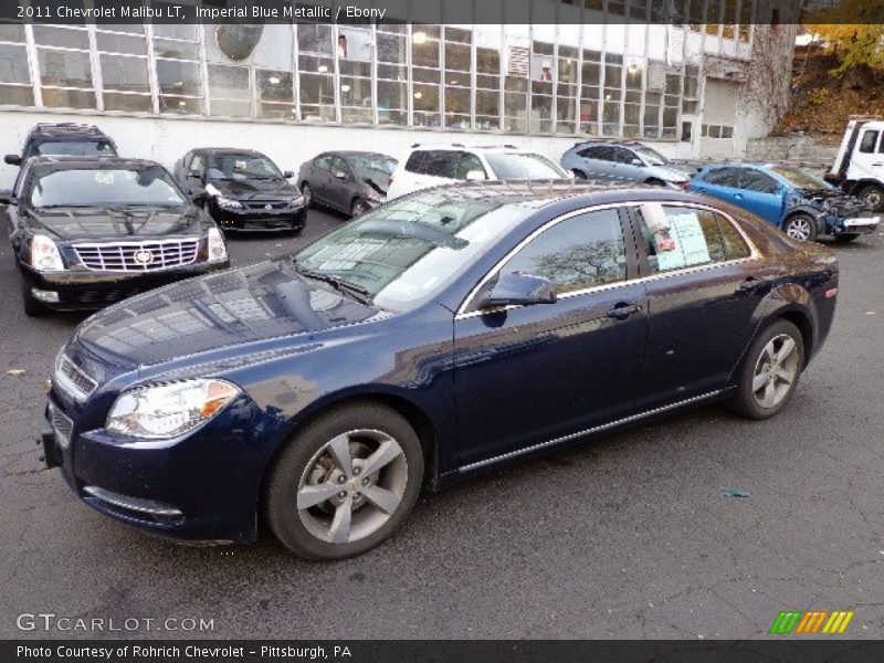 Imperial Blue Metallic / Ebony 2011 Chevrolet Malibu LT