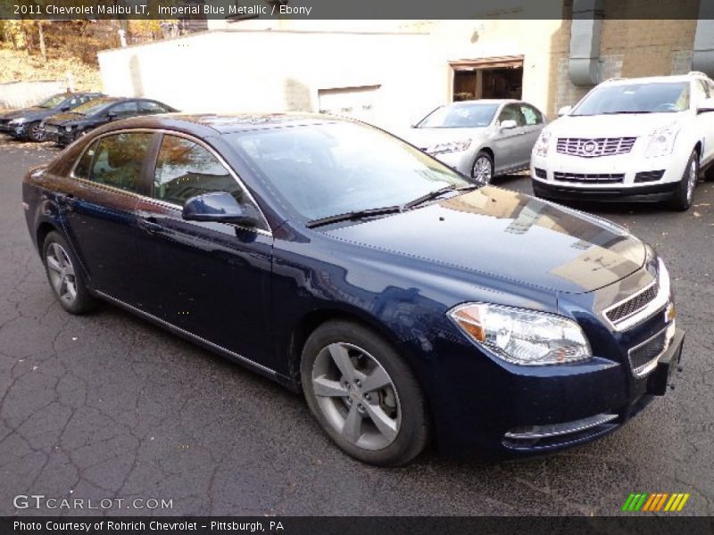 Imperial Blue Metallic / Ebony 2011 Chevrolet Malibu LT