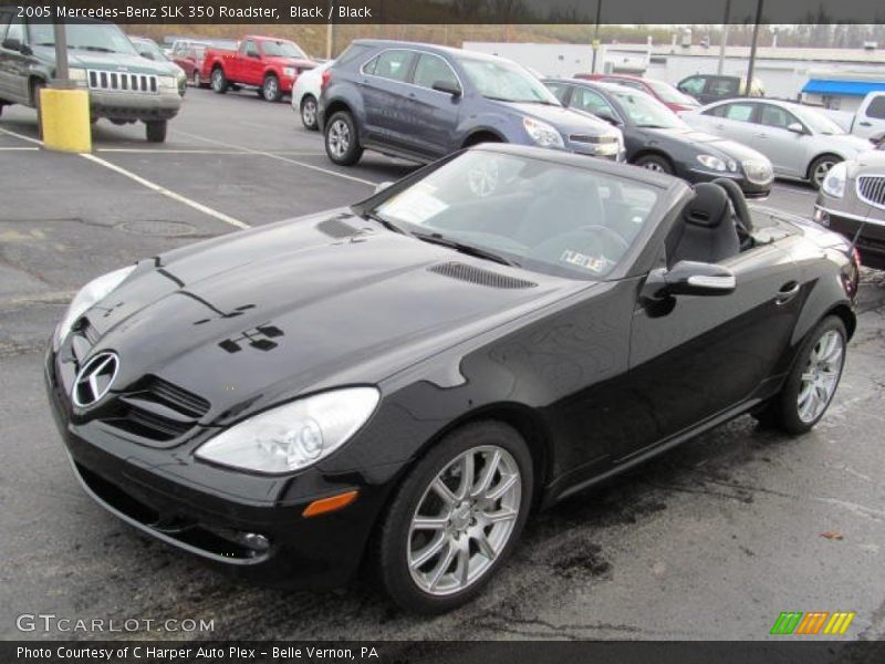Black / Black 2005 Mercedes-Benz SLK 350 Roadster