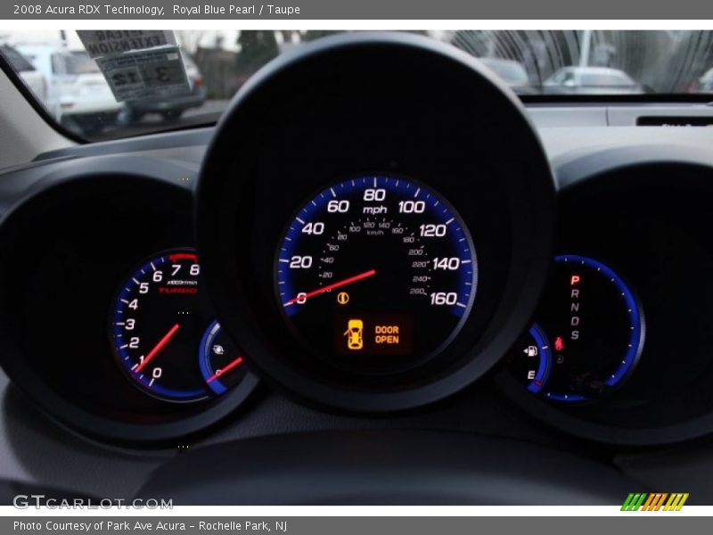 Royal Blue Pearl / Taupe 2008 Acura RDX Technology