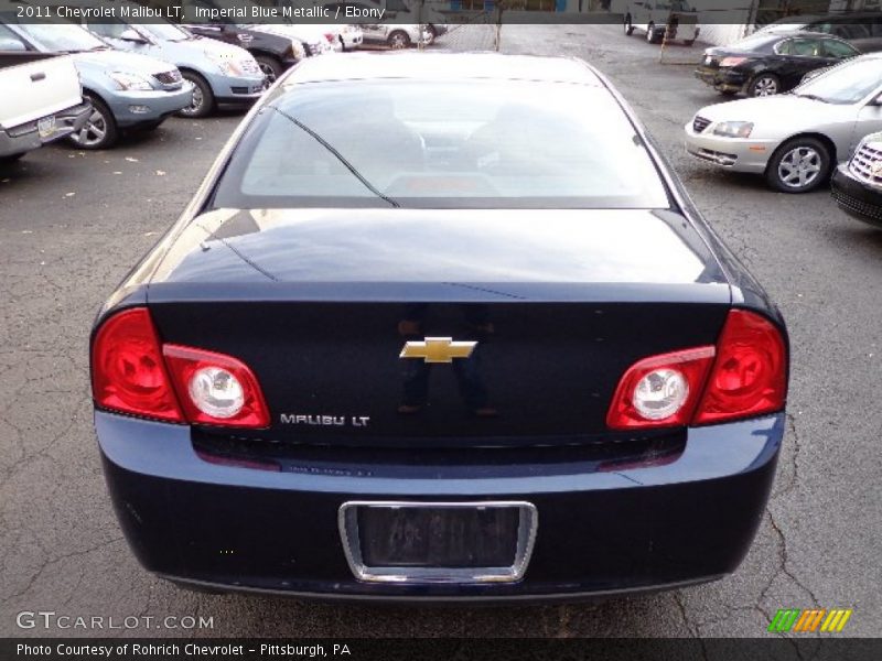 Imperial Blue Metallic / Ebony 2011 Chevrolet Malibu LT