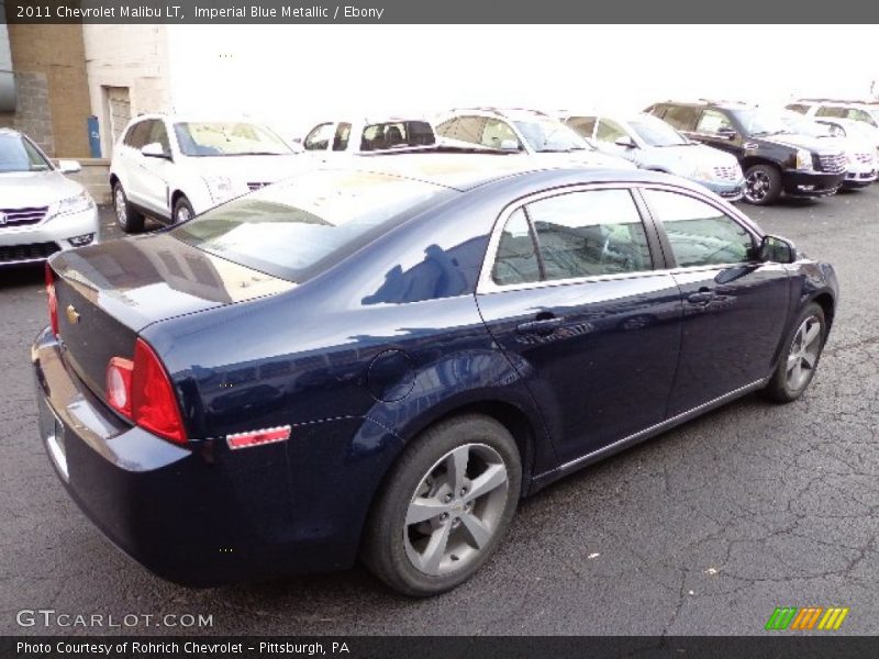 Imperial Blue Metallic / Ebony 2011 Chevrolet Malibu LT