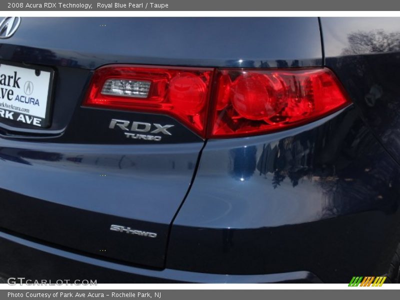 Royal Blue Pearl / Taupe 2008 Acura RDX Technology