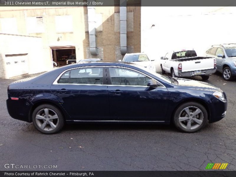 Imperial Blue Metallic / Ebony 2011 Chevrolet Malibu LT