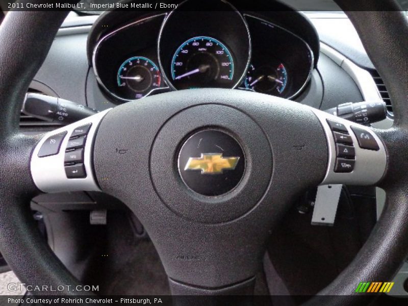 Imperial Blue Metallic / Ebony 2011 Chevrolet Malibu LT