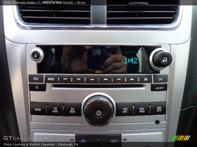 Imperial Blue Metallic / Ebony 2011 Chevrolet Malibu LT