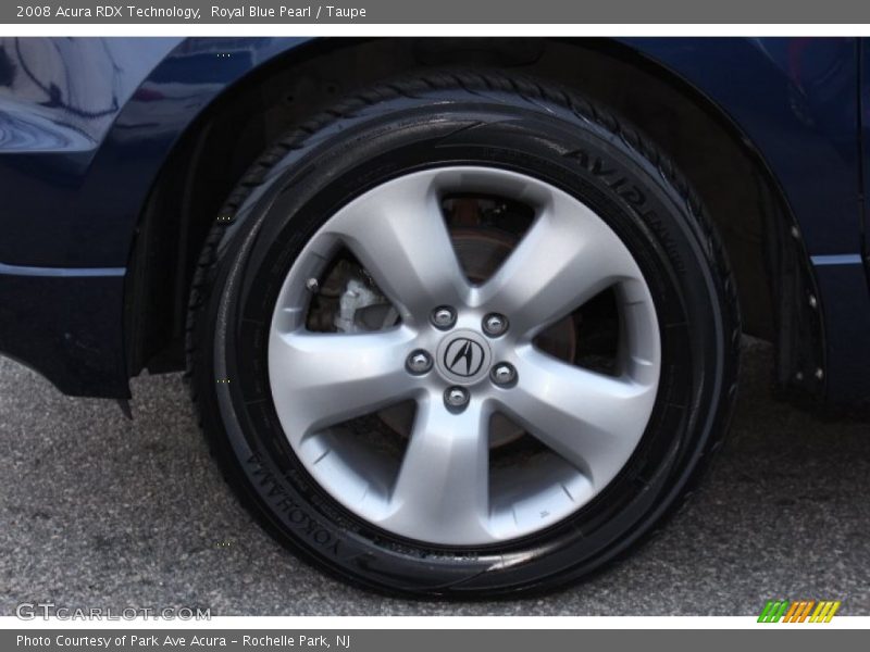 Royal Blue Pearl / Taupe 2008 Acura RDX Technology