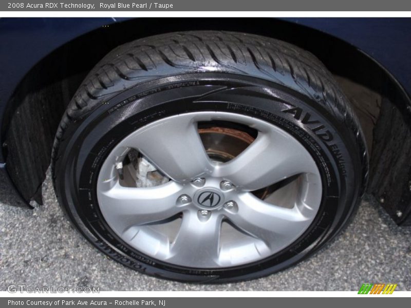 Royal Blue Pearl / Taupe 2008 Acura RDX Technology