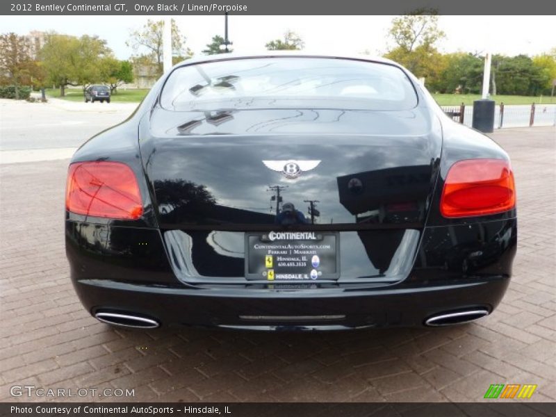 Onyx Black / Linen/Porpoise 2012 Bentley Continental GT