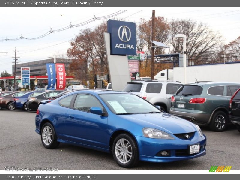 Vivid Blue Pearl / Ebony 2006 Acura RSX Sports Coupe