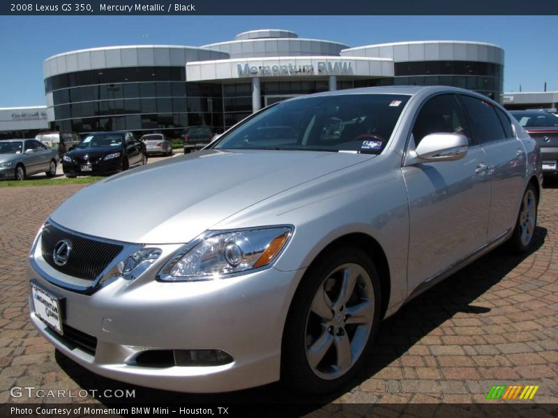 Mercury Metallic / Black 2008 Lexus GS 350