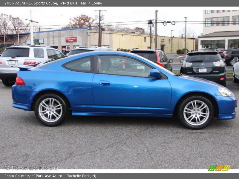 Vivid Blue Pearl / Ebony 2006 Acura RSX Sports Coupe