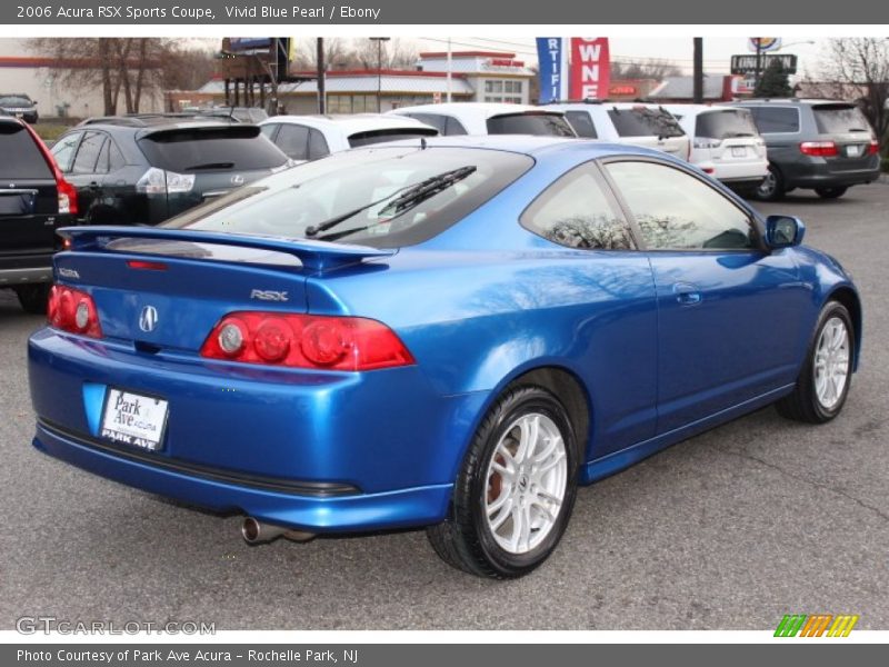 Vivid Blue Pearl / Ebony 2006 Acura RSX Sports Coupe