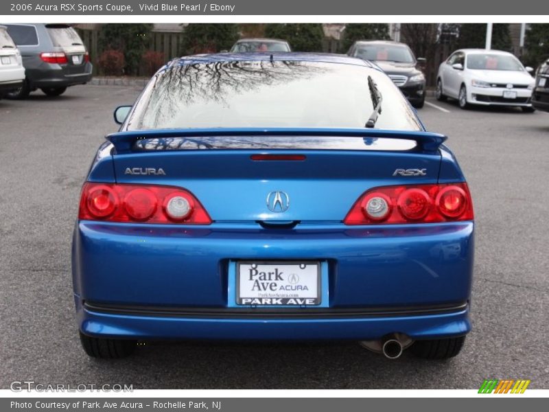 Vivid Blue Pearl / Ebony 2006 Acura RSX Sports Coupe