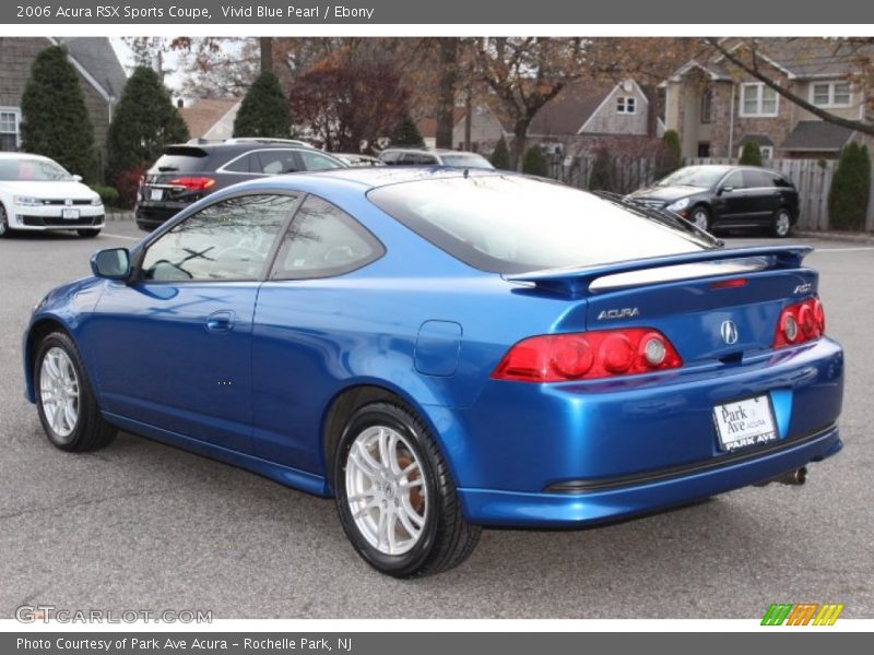 Vivid Blue Pearl / Ebony 2006 Acura RSX Sports Coupe