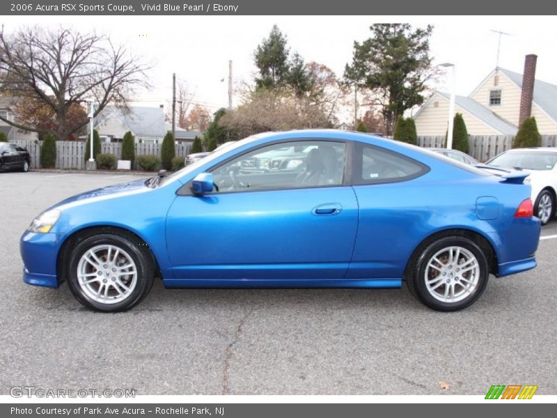 Vivid Blue Pearl / Ebony 2006 Acura RSX Sports Coupe