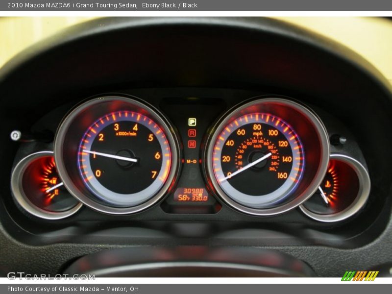 Ebony Black / Black 2010 Mazda MAZDA6 i Grand Touring Sedan