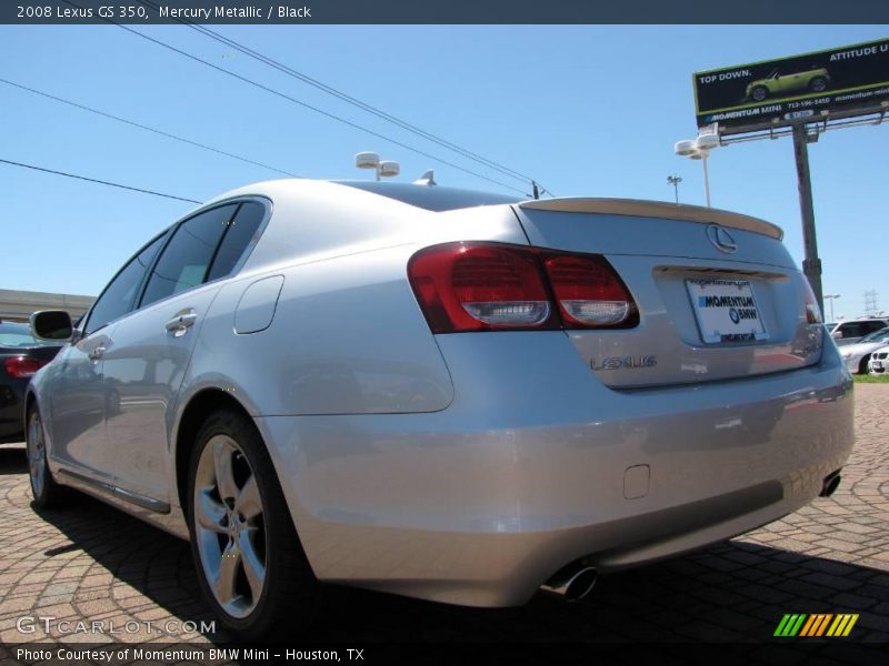 Mercury Metallic / Black 2008 Lexus GS 350