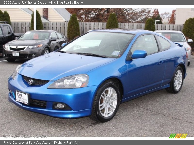 Vivid Blue Pearl / Ebony 2006 Acura RSX Sports Coupe