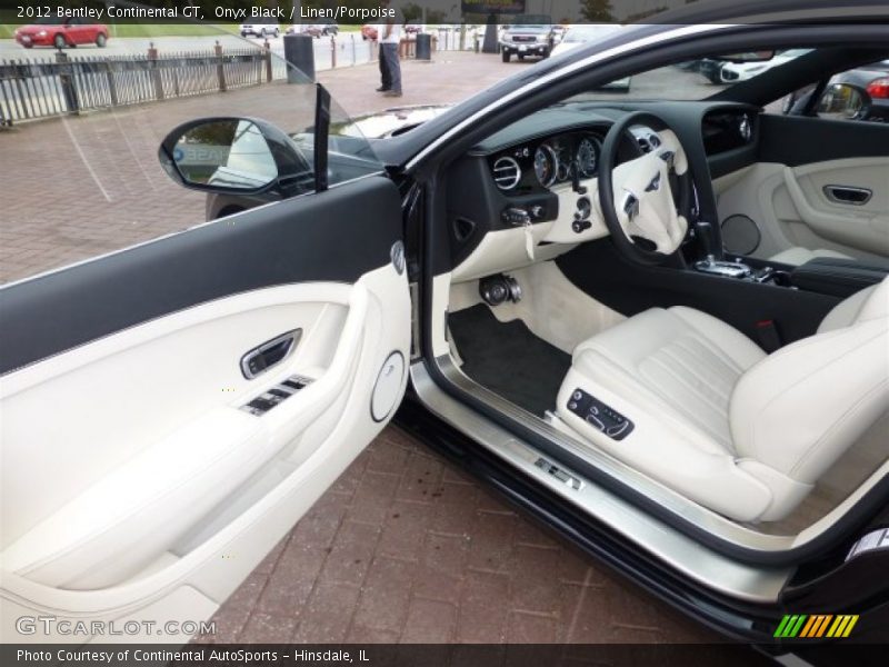 Onyx Black / Linen/Porpoise 2012 Bentley Continental GT