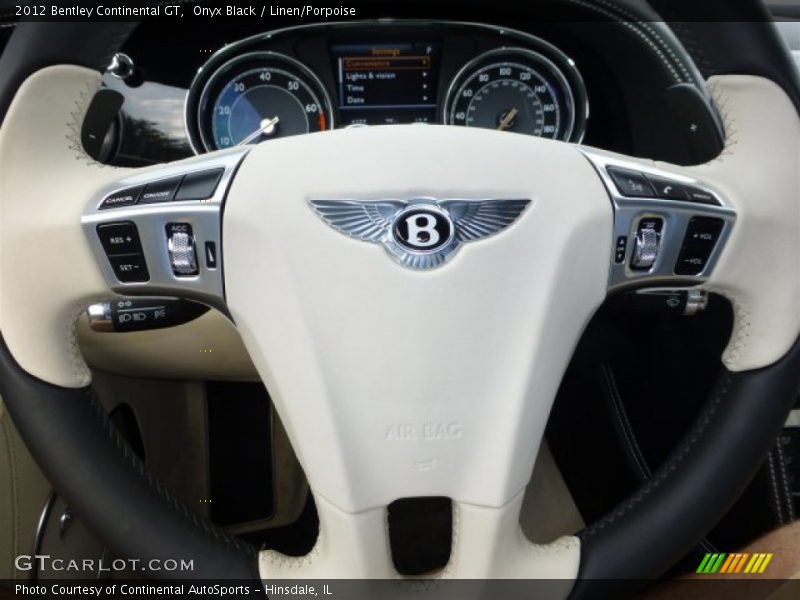 Controls of 2012 Continental GT 