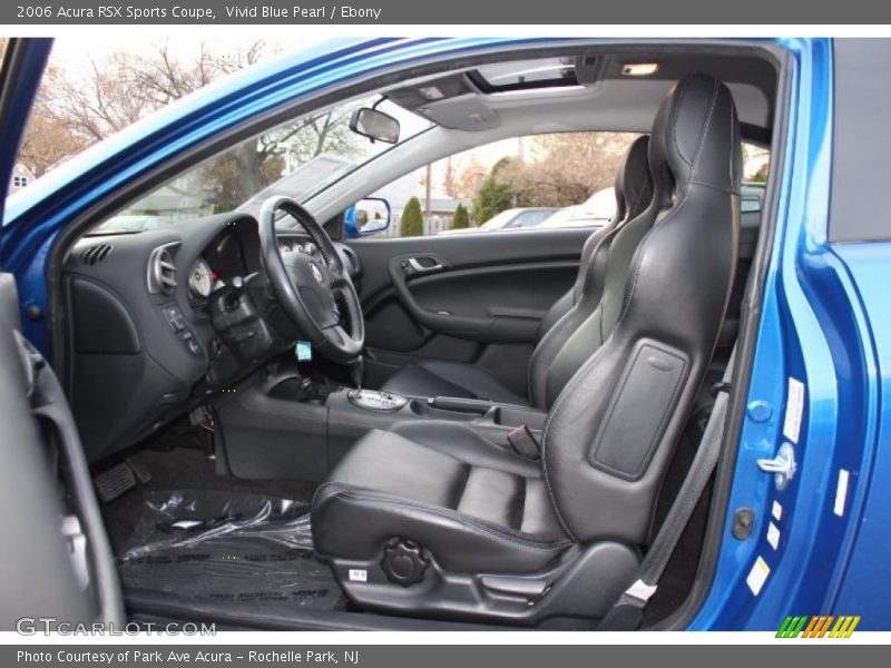 Vivid Blue Pearl / Ebony 2006 Acura RSX Sports Coupe