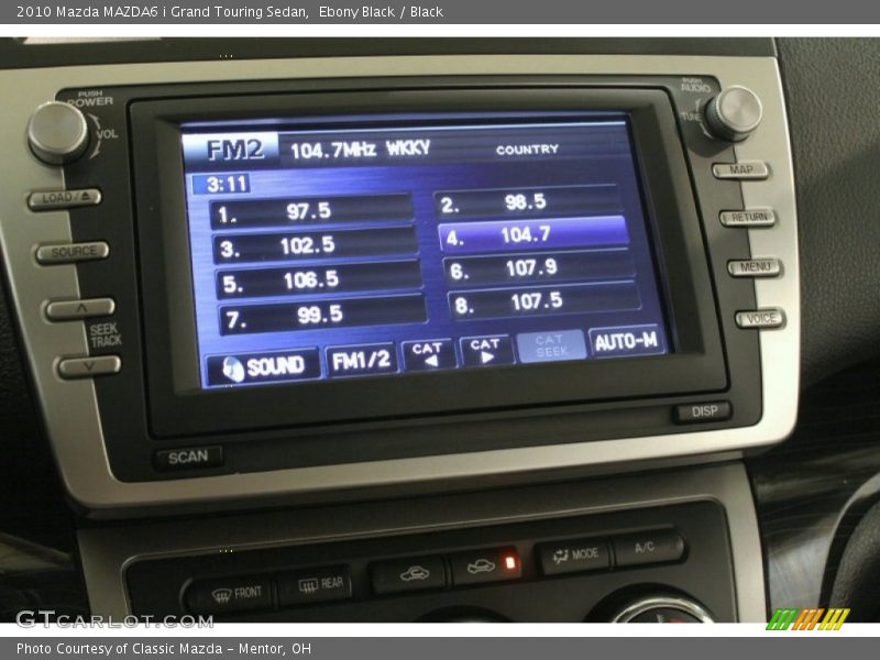 Ebony Black / Black 2010 Mazda MAZDA6 i Grand Touring Sedan