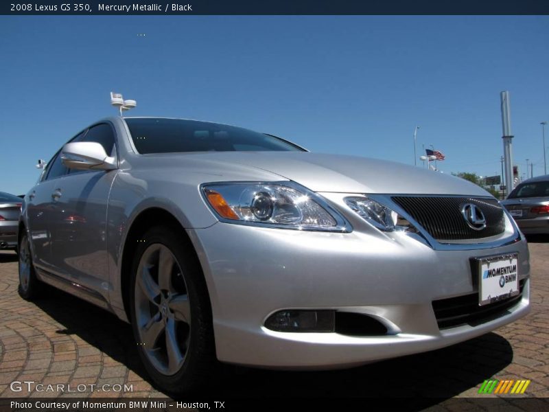 Mercury Metallic / Black 2008 Lexus GS 350